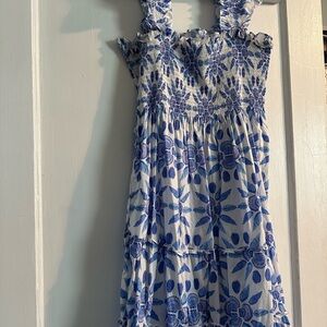 Hill House Ellie Nap Dress in Blue Shell Mosaic
